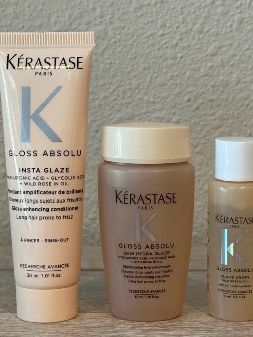 Kérastase Gloss Absolu Haircare Travel Size + Bag - Picture 2 of 5